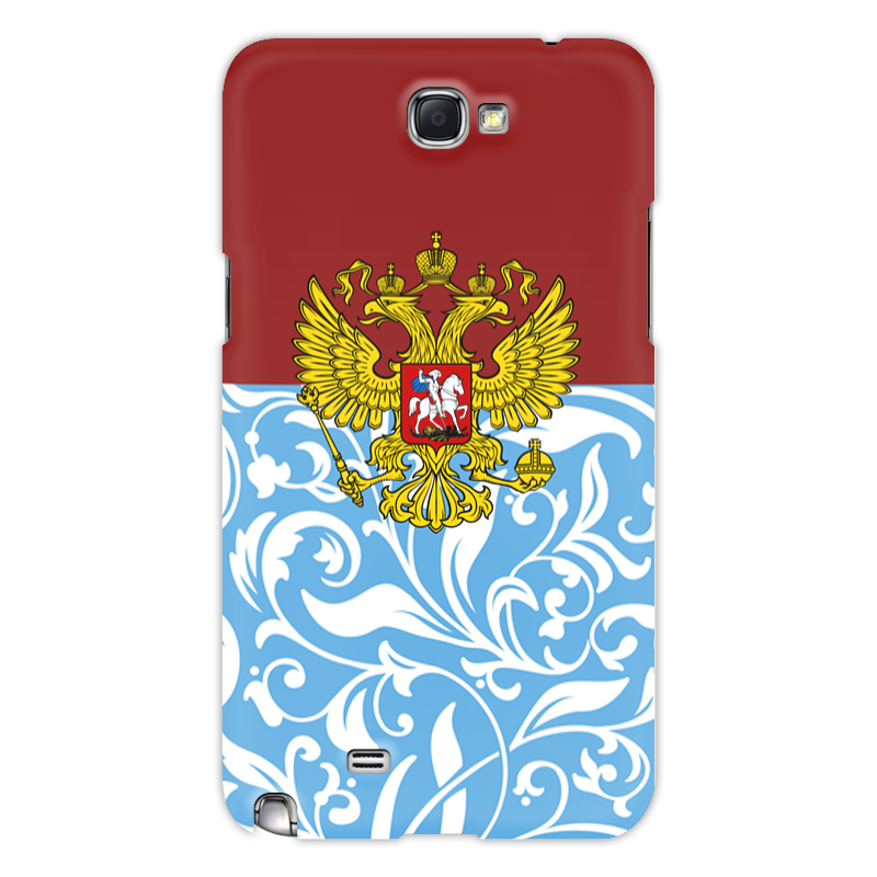 Printio Чехол для Samsung Galaxy Note 2 Цветы и герб