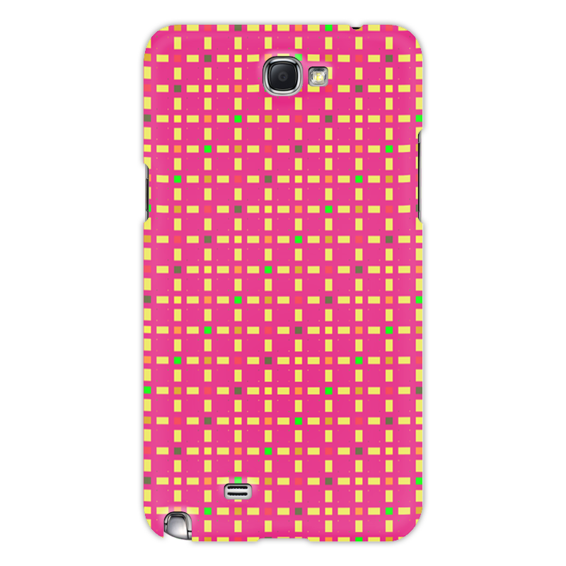 Printio Чехол для Samsung Galaxy Note 2 Розовый узор