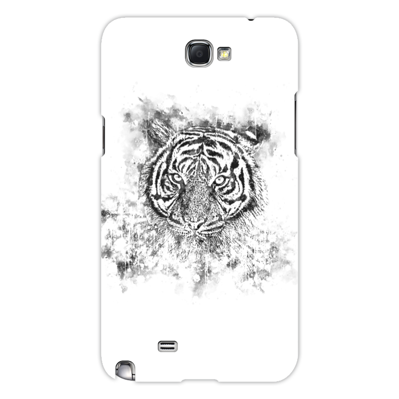 Printio Чехол для Samsung Galaxy Note 2 Белый тигр силиконовый чехол на nokia 2 тигр в ванной для нокиа 2