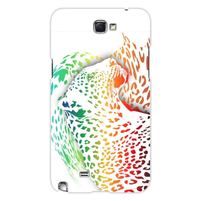 Printio Чехол для Samsung Galaxy Note 2 Радужный леопард