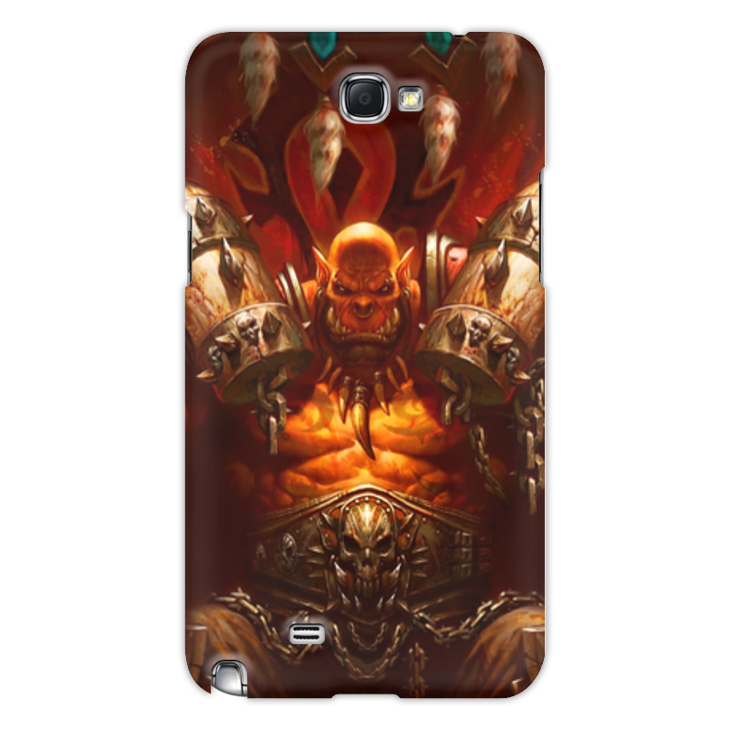 Printio Чехол для Samsung Galaxy Note 2 Warcraft collection: ork