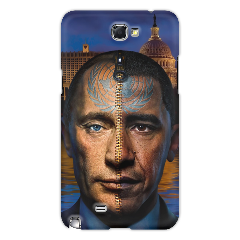 Printio Чехол для Samsung Galaxy Note 2 Путин / обама