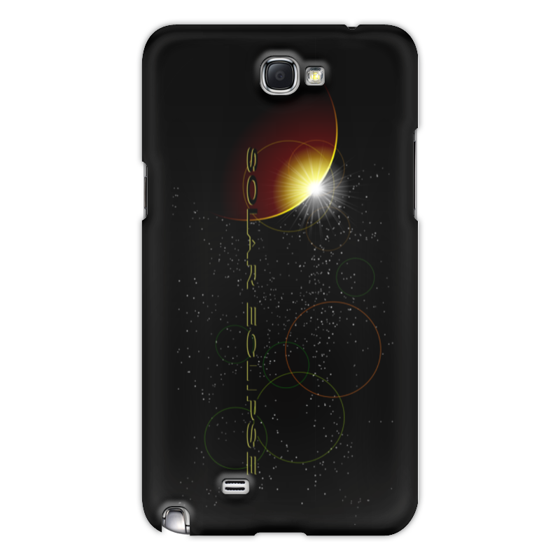 Printio Чехол для Samsung Galaxy Note 2 Затмение солнца. дизайнерский силиконовый чехол для samsung galaxy a10 тайны космоса