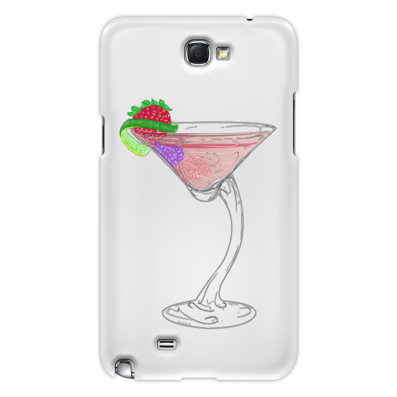 Printio Чехол для Samsung Galaxy Note 2 ягодный коктейль