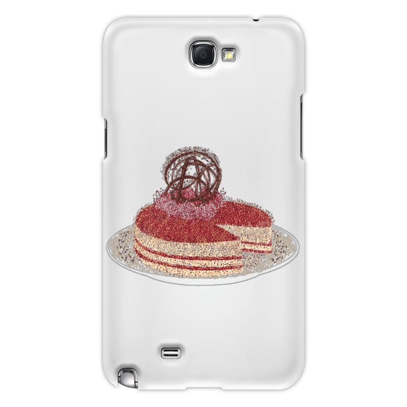 Printio Чехол для Samsung Galaxy Note 2 шоколадный торт