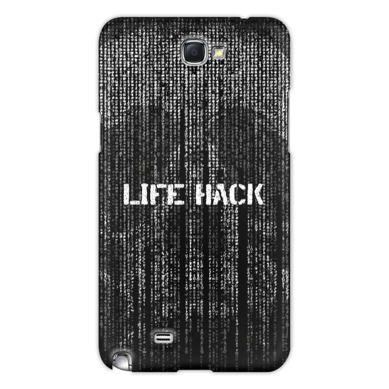 Printio Чехол для Samsung Galaxy Note 2 Череп life hack силиконовый чехол на huawei nova 2 череп 20 для хуавей нова 2