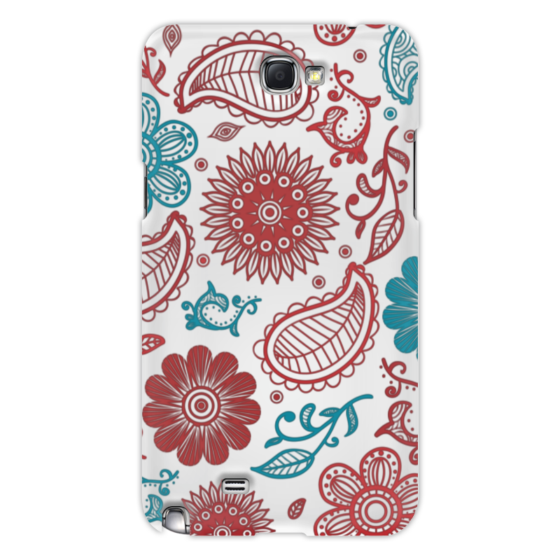 Printio Чехол для Samsung Galaxy Note 2 Цветочный силиконовый чехол цветочный узор 2 на oppo reno 2z оппо рено 2z