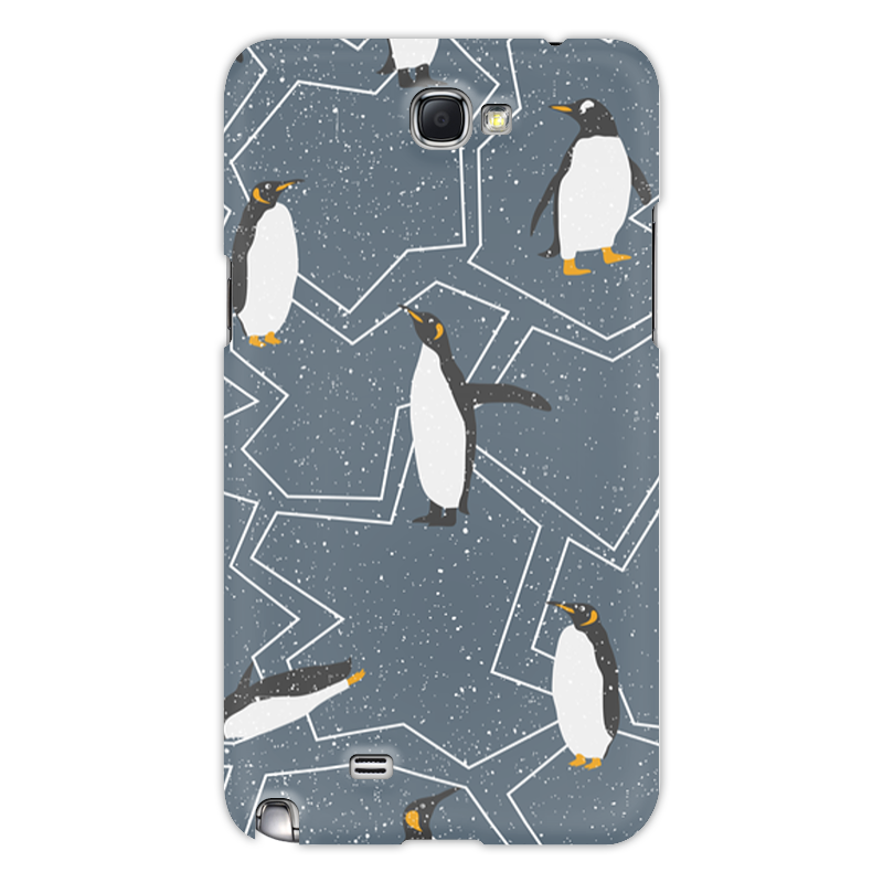 Printio Чехол для Samsung Galaxy Note 2 Пингвины силиконовый чехол на oppo reno ace 2 серые пингвины для оппо рено эйс 2