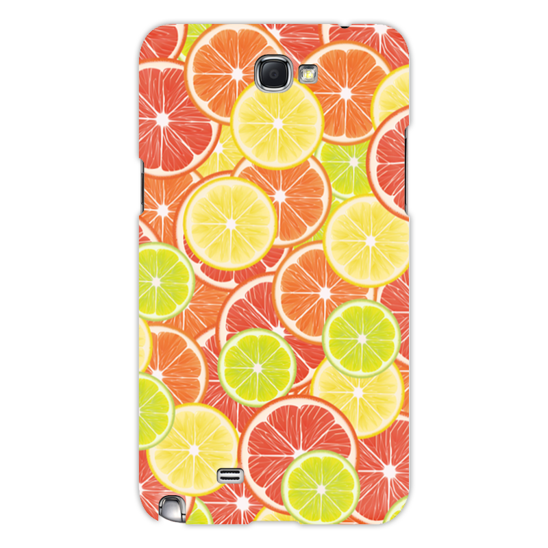 Printio Чехол для Samsung Galaxy Note 2 Цитрусы мармелад мармеландия лимон апельсин грейпфрут 330 г