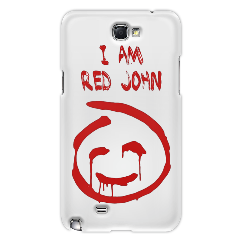 цена Printio Чехол для Samsung Galaxy Note 2 Смайлик red john (the mentalist)