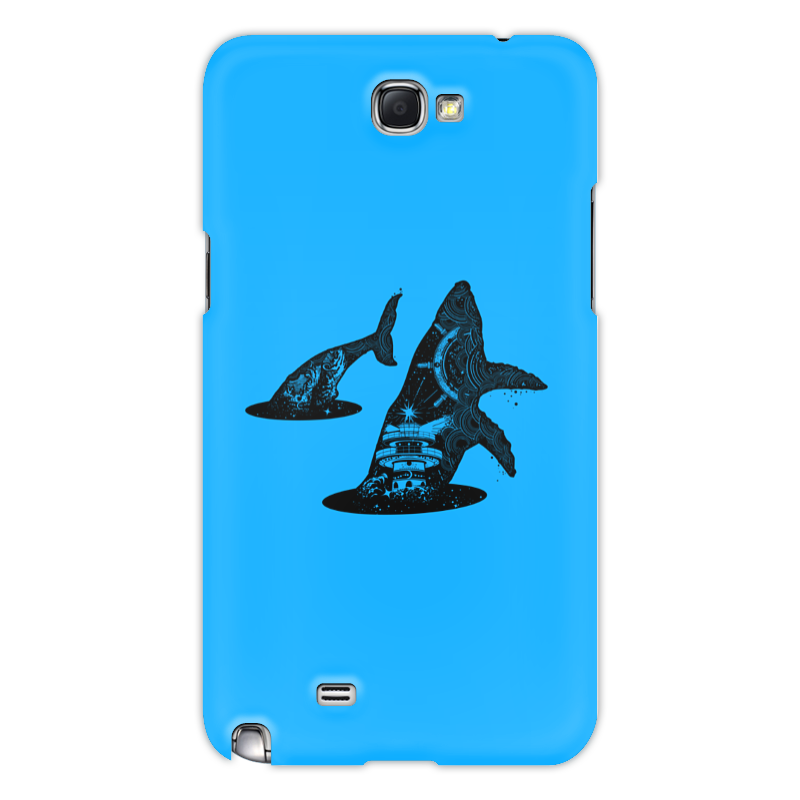 Printio Чехол для Samsung Galaxy Note 2 Кит и море printio чехол для samsung galaxy note 2 космический кит