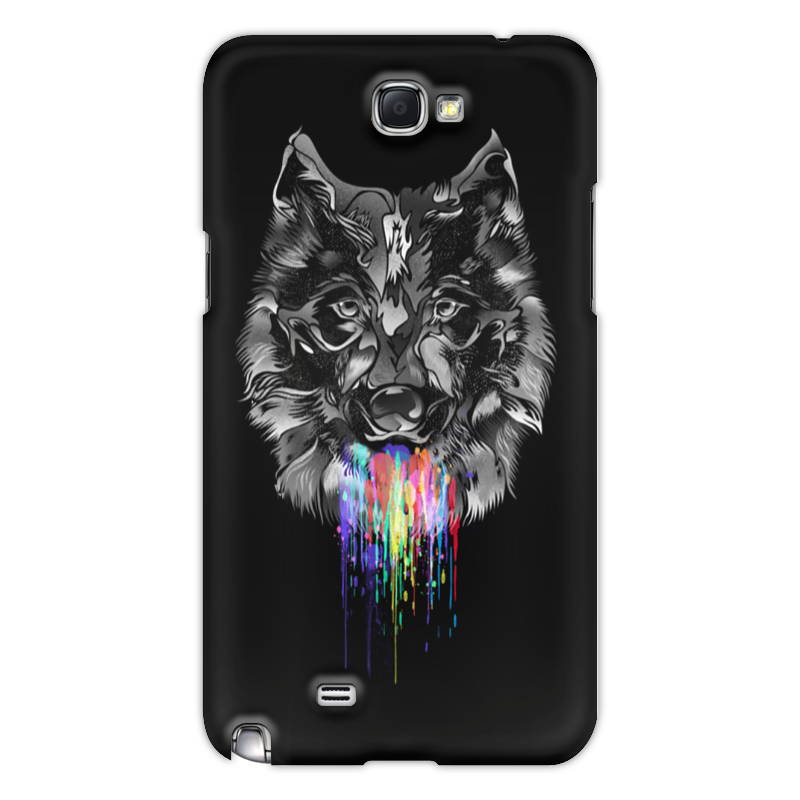 Printio Чехол для Samsung Galaxy Note 2 Радужный волк