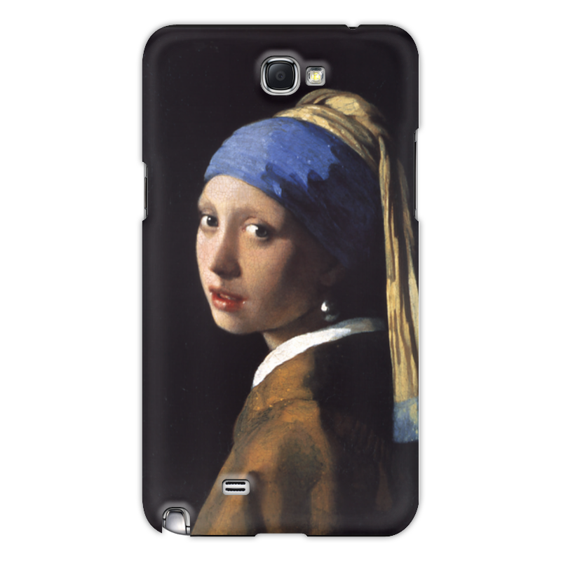Printio Чехол для Samsung Galaxy Note 2 Девушка с жемчужной серёжкой (ян вермеер) силиконовый чехол девушка с розовым рюкзаком на meizu m3 note мейзу м3 нот