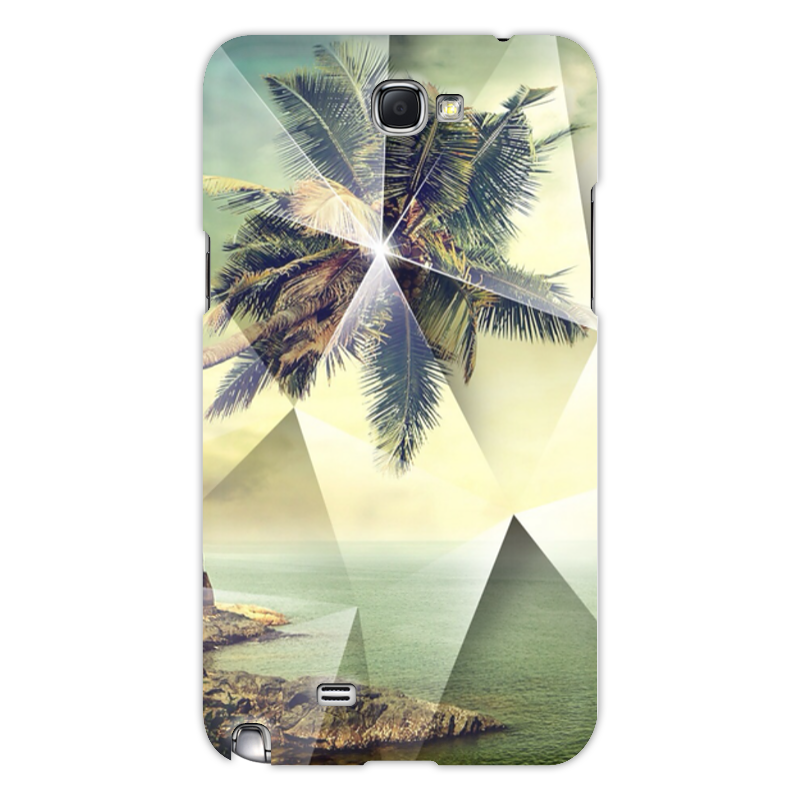 Printio Чехол для Samsung Galaxy Note 2 Лето (пальмы) силиконовый чехол на meizu m5 note пальмы для мейзу м5 ноут