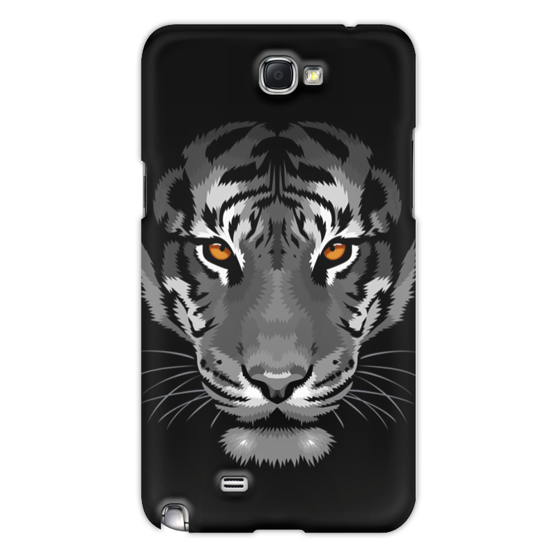 Printio Чехол для Samsung Galaxy Note 2 Белый тигр