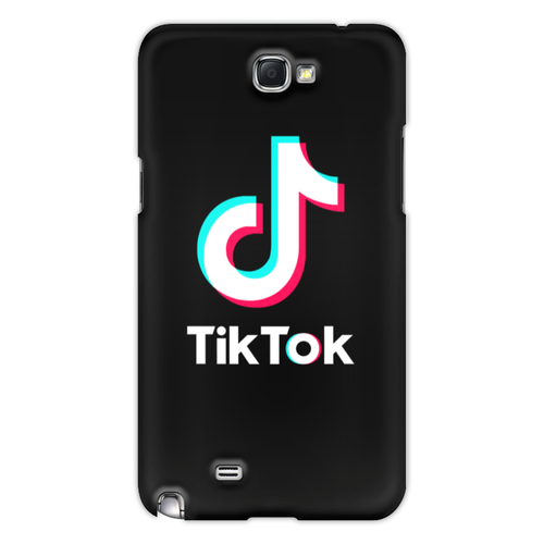 Заказать чехол для Samsung Galaxy Note/Note 2 в Москве. Чехол для Samsung Galaxy Note 2 TikTok  от DESIGNER   - готовые дизайны и нанесение принтов.