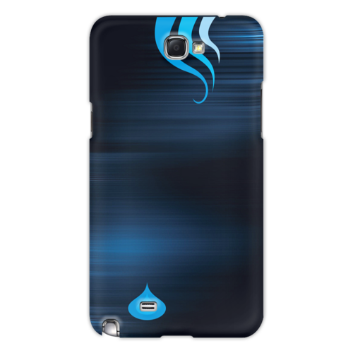 Заказать чехол для Samsung Galaxy Note/Note 2 в Москве. Чехол для Samsung Galaxy Note 2 Капли на синем фоне от Stil na yarkosti - готовые дизайны и нанесение принтов.