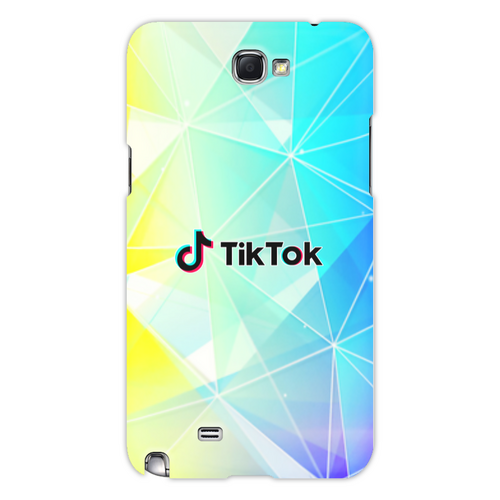 Заказать чехол для Samsung Galaxy Note/Note 2 в Москве. Чехол для Samsung Galaxy Note 2 Tik Tok от THE_NISE  - готовые дизайны и нанесение принтов.