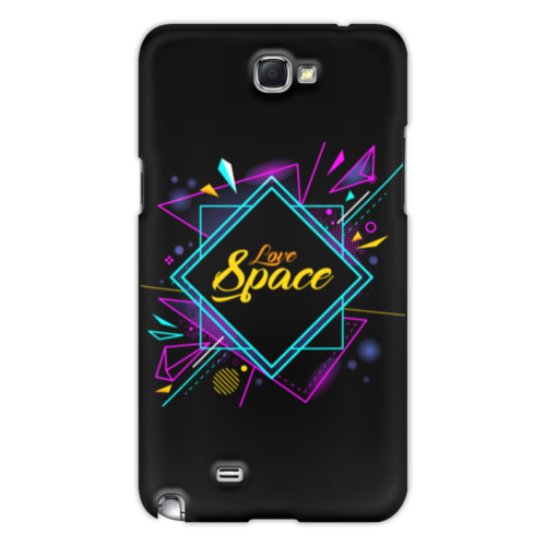 Заказать чехол для Samsung Galaxy Note/Note 2 в Москве. Чехол для Samsung Galaxy Note 2 Love Space от The Spaceway  - готовые дизайны и нанесение принтов.