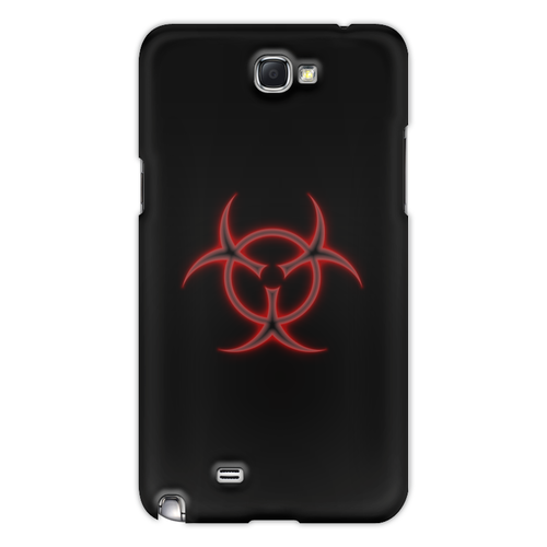 Заказать чехол для Samsung Galaxy Note/Note 2 в Москве. Чехол для Samsung Galaxy Note 2 Biohazard от THE_NISE  - готовые дизайны и нанесение принтов.