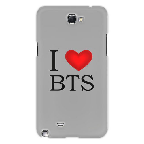 Заказать чехол для Samsung Galaxy Note/Note 2 в Москве. Чехол для Samsung Galaxy Note 2 I love BTS от THE_NISE  - готовые дизайны и нанесение принтов.