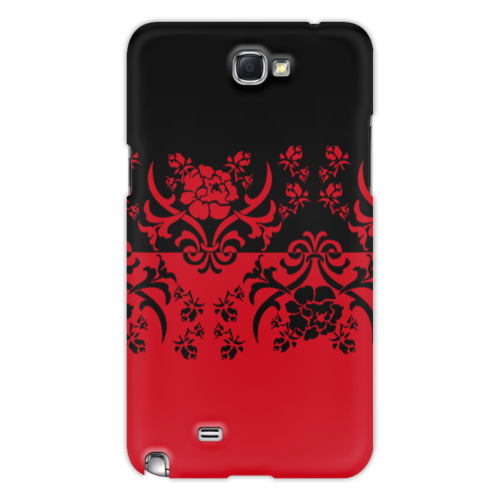 Заказать чехол для Samsung Galaxy Note/Note 2 в Москве. Чехол для Samsung Galaxy Note 2 Красно-черное от valezar - готовые дизайны и нанесение принтов.