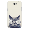 Заказать чехол для Samsung Galaxy Note/Note 2 в Москве. Чехол для Samsung Galaxy Note 2 Funny cat от ninafox - готовые дизайны и нанесение принтов.
