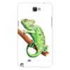 Заказать чехол для Samsung Galaxy Note/Note 2 в Москве. Чехол для Samsung Galaxy Note 2 Зеленый хамелеон на ветке от tigerda  - готовые дизайны и нанесение принтов.