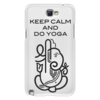Заказать чехол для Samsung Galaxy Note/Note 2 в Москве. Чехол для Samsung Galaxy Note 2 Keep Calm and Do Yoga  от Just kidding - готовые дизайны и нанесение принтов.