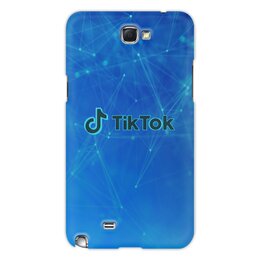 Заказать чехол для Samsung Galaxy Note/Note 2 в Москве. Чехол для Samsung Galaxy Note 2 Tik Tok от THE_NISE  - готовые дизайны и нанесение принтов.