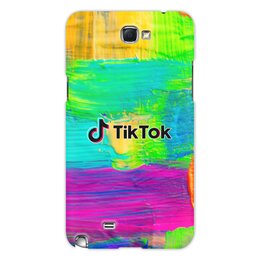 Заказать чехол для Samsung Galaxy Note/Note 2 в Москве. Чехол для Samsung Galaxy Note 2 Tik Tok от THE_NISE  - готовые дизайны и нанесение принтов.