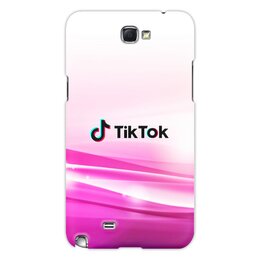 Заказать чехол для Samsung Galaxy Note/Note 2 в Москве. Чехол для Samsung Galaxy Note 2 Tik Tok от THE_NISE  - готовые дизайны и нанесение принтов.