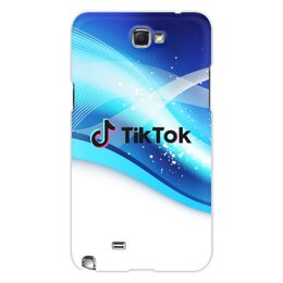 Заказать чехол для Samsung Galaxy Note/Note 2 в Москве. Чехол для Samsung Galaxy Note 2 Tik Tok от THE_NISE  - готовые дизайны и нанесение принтов.