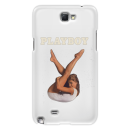 Заказать чехол для Samsung Galaxy Note/Note 2 в Москве. Чехол для Samsung Galaxy Note 2 Playboy Девушка от PlayboyRussia.com - готовые дизайны и нанесение принтов.