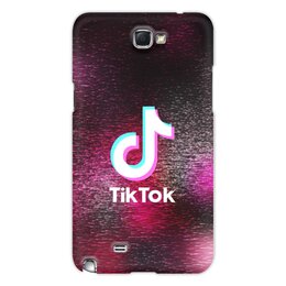 Заказать чехол для Samsung Galaxy Note/Note 2 в Москве. Чехол для Samsung Galaxy Note 2 Tik Tok от THE_NISE  - готовые дизайны и нанесение принтов.