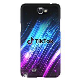 Заказать чехол для Samsung Galaxy Note/Note 2 в Москве. Чехол для Samsung Galaxy Note 2 Tik Tok от THE_NISE  - готовые дизайны и нанесение принтов.