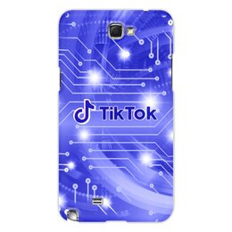 Заказать чехол для Samsung Galaxy Note/Note 2 в Москве. Чехол для Samsung Galaxy Note 2 Tik Tok от THE_NISE  - готовые дизайны и нанесение принтов.