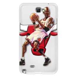 Заказать чехол для Samsung Galaxy Note/Note 2 в Москве. Чехол для Samsung Galaxy Note 2 Michael Jordan Cartooney от Mesk08 - готовые дизайны и нанесение принтов.