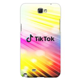 Заказать чехол для Samsung Galaxy Note/Note 2 в Москве. Чехол для Samsung Galaxy Note 2 Tik Tok от THE_NISE  - готовые дизайны и нанесение принтов.