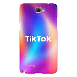 Заказать чехол для Samsung Galaxy Note/Note 2 в Москве. Чехол для Samsung Galaxy Note 2 Tik Tok от THE_NISE  - готовые дизайны и нанесение принтов.