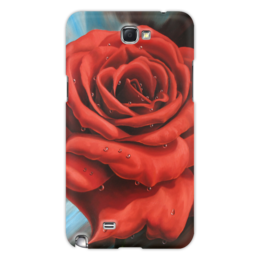 Заказать чехол для Samsung Galaxy Note/Note 2 в Москве. Чехол для Samsung Galaxy Note 2 Красная роза от Inna Novitskaya - готовые дизайны и нанесение принтов.
