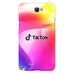 Заказать чехол для Samsung Galaxy Note/Note 2 в Москве. Чехол для Samsung Galaxy Note 2 Tik Tok от THE_NISE  - готовые дизайны и нанесение принтов.