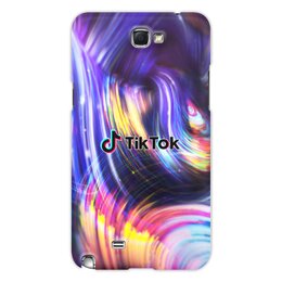 Заказать чехол для Samsung Galaxy Note/Note 2 в Москве. Чехол для Samsung Galaxy Note 2 Tik Tok от THE_NISE  - готовые дизайны и нанесение принтов.