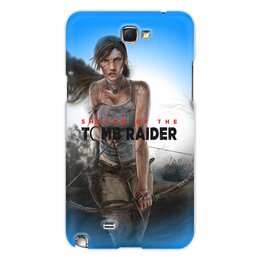 Заказать чехол для Samsung Galaxy Note/Note 2 в Москве. Чехол для Samsung Galaxy Note 2 Tomb Raider от THE_NISE  - готовые дизайны и нанесение принтов.