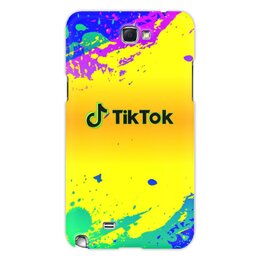 Заказать чехол для Samsung Galaxy Note/Note 2 в Москве. Чехол для Samsung Galaxy Note 2 Tik Tok от THE_NISE  - готовые дизайны и нанесение принтов.