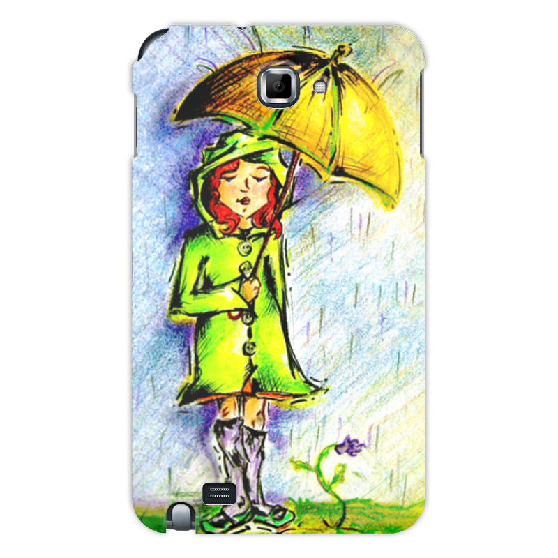 Printio Чехол для Samsung Galaxy Note Дождик, дождик, уходи! цена и фото