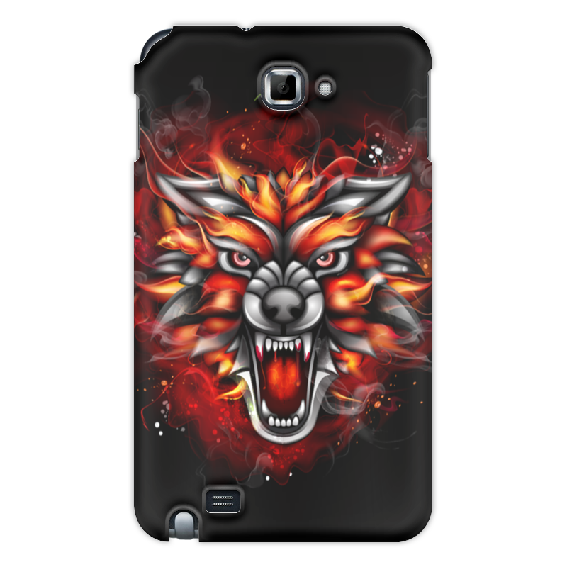 Printio Чехол для Samsung Galaxy Note Wolf & fire printio чехол для samsung galaxy note fire cat