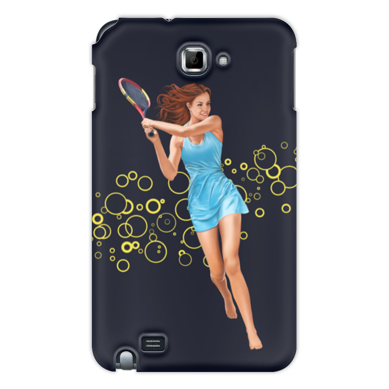 Printio Чехол для Samsung Galaxy Note Девушка с теннисной ракеткой