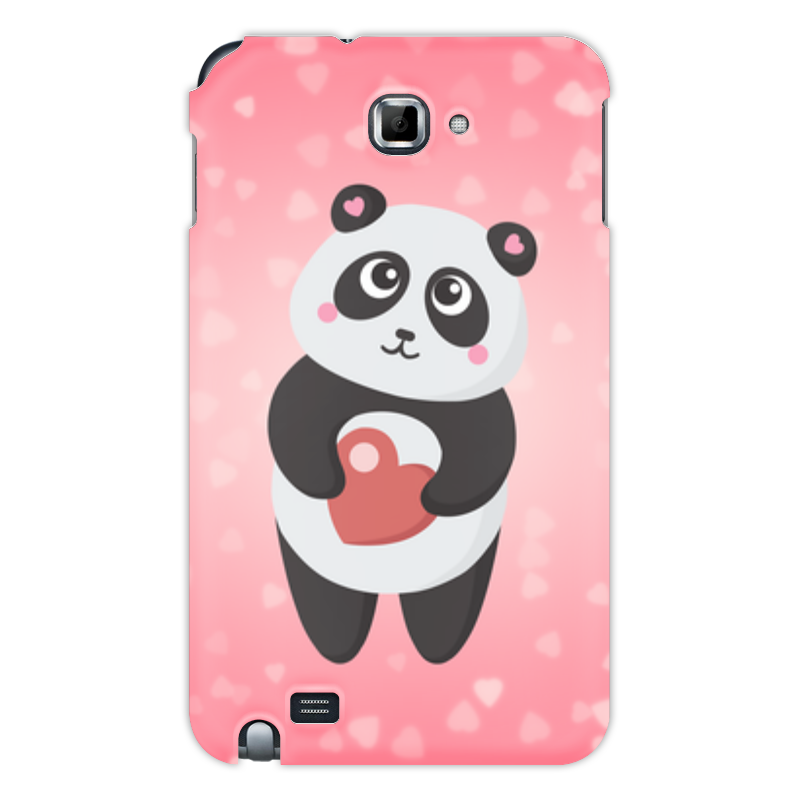 Printio Чехол для Samsung Galaxy Note Панда с сердечком printio чехол для samsung galaxy note панда с сердечком