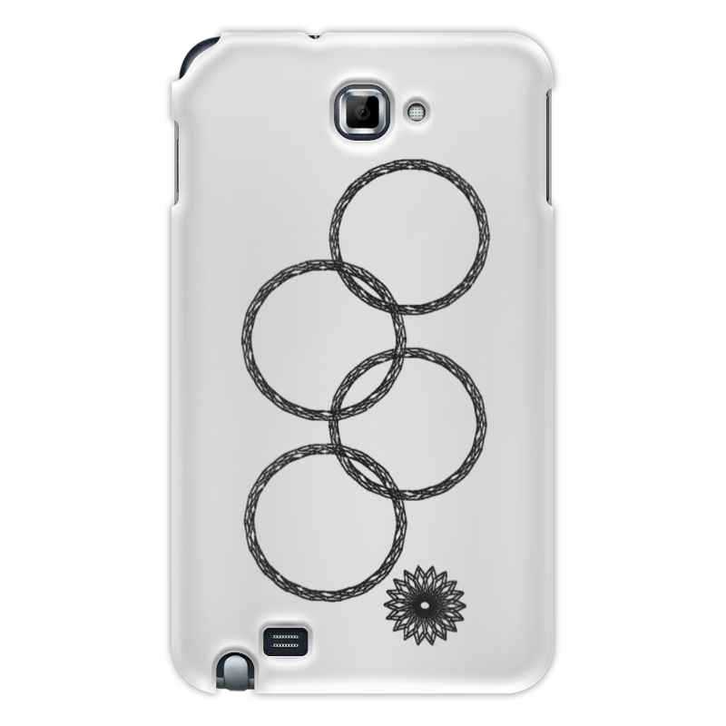 Printio Чехол для Samsung Galaxy Note Нераскрывшееся кольцо (снежинка) printio сумка нераскрывшееся кольцо снежинка